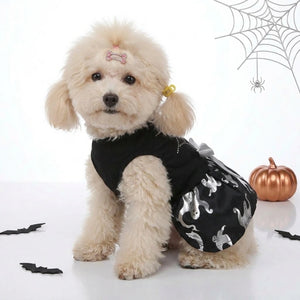 Tamecare Black Spiderweb and Ghost Dog Dress