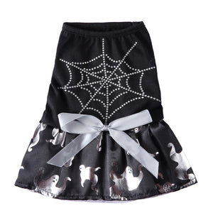 Tamecare Black Spiderweb and Ghost Dog Dress