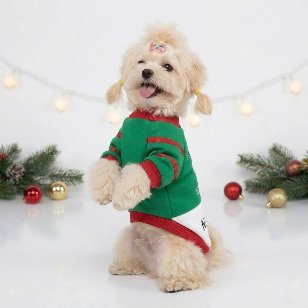 Tamecare Green LOVE Snowman Christmas Dog Shirt