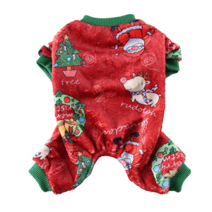 Tamecare Red Festive Friends Christmas Dog Pajamas