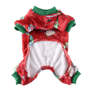 Tamecare Red Festive Friends Christmas Dog Pajamas
