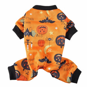 Tamecare Orange Candlelight Halloween Dog Pajamas