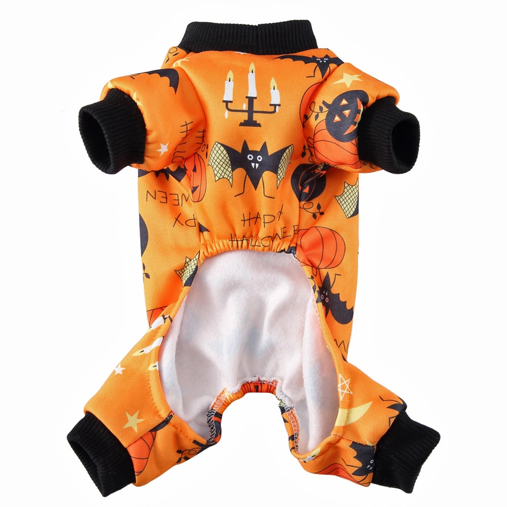 Tamecare Orange Candlelight Halloween Dog Pajamas - product detail