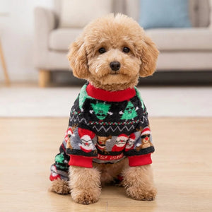 Tamecare Fuzzy Holiday Dog Jumpsuit