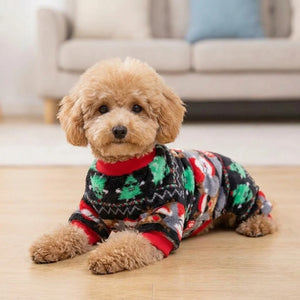 Tamecare Fuzzy Holiday Dog Jumpsuit