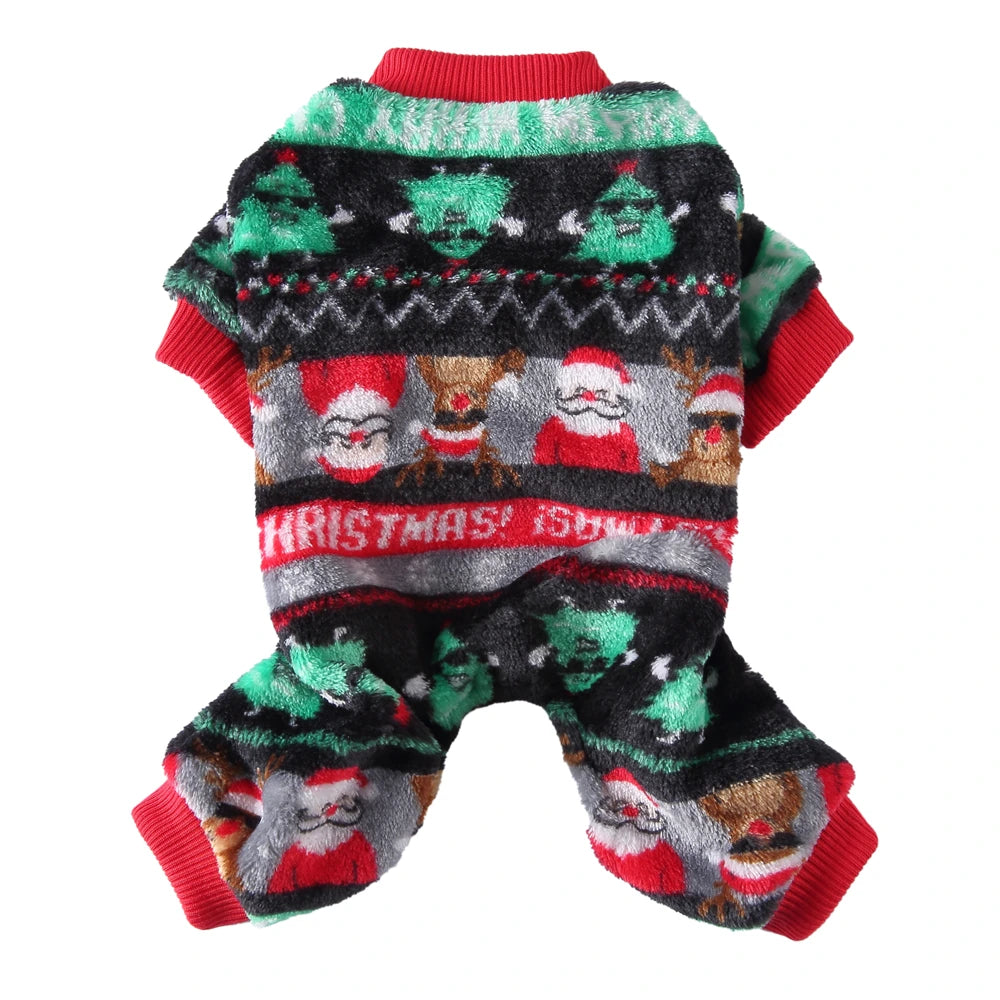 Tamecare Fuzzy Holiday Dog Jumpsuit - product view 5