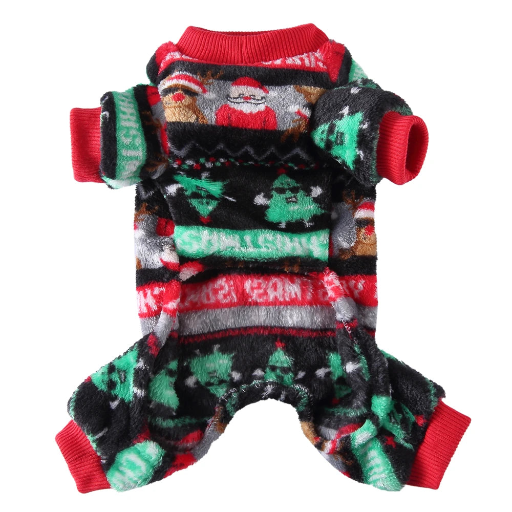 Tamecare Fuzzy Holiday Dog Jumpsuit
