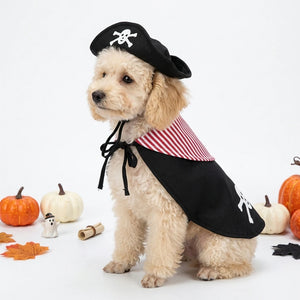 Tamecare Pirate Skull Dog Cape Costume