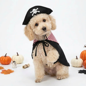 Tamecare Pirate Skull Dog Cape Costume