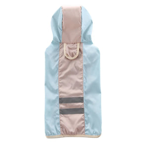 Reflective Hooded Dog Rain Poncho with Leash Hole
