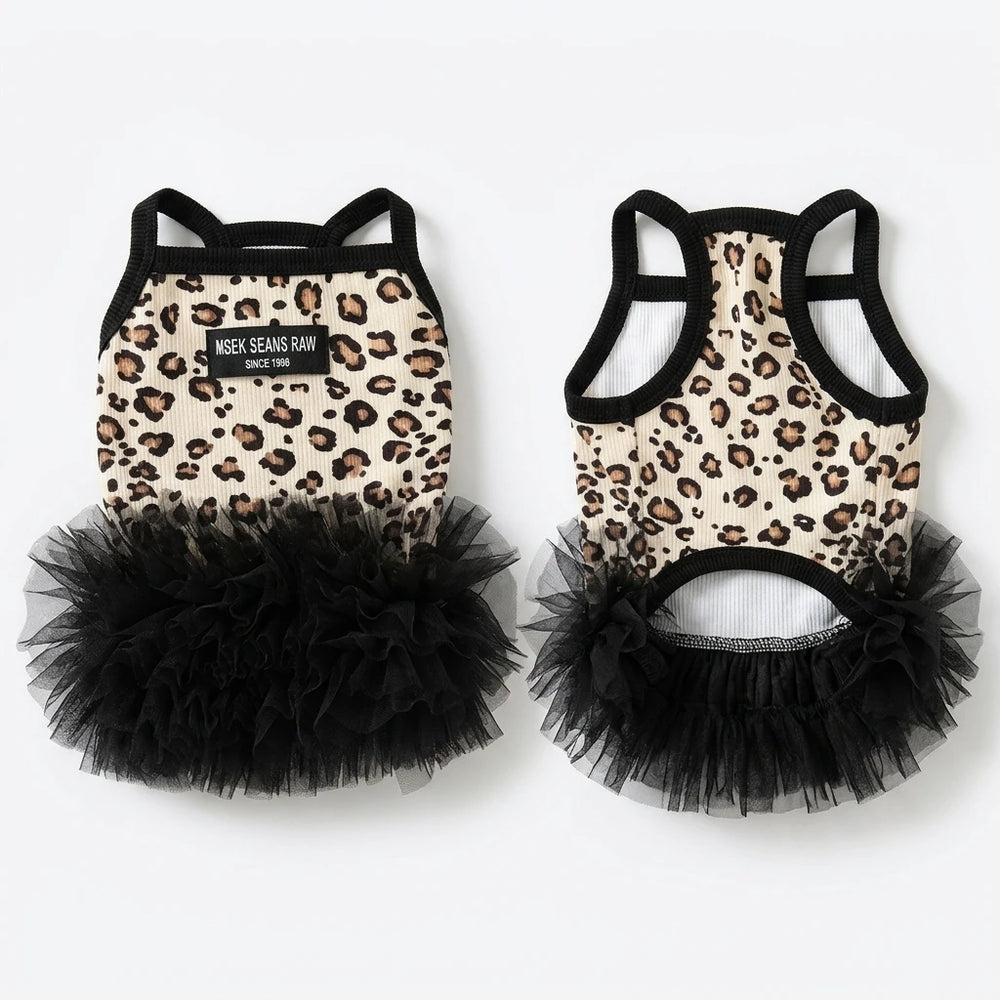 Tamecare Leopard Tutu Dog Dress