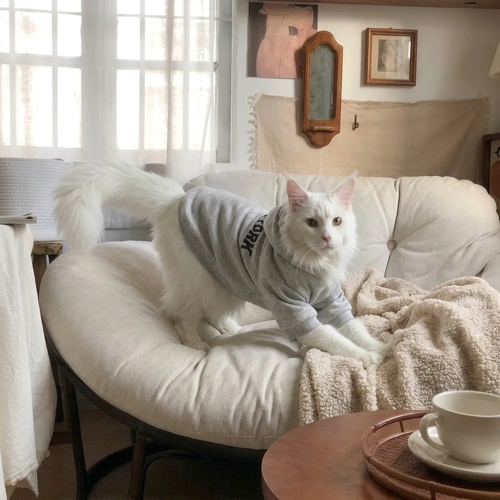 Tamecare Cozy New York Cat Hoodie