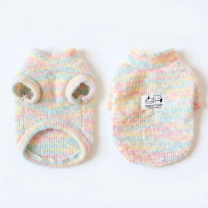 Tamecare Pastel Knit Two-Leg Cat Pajamas