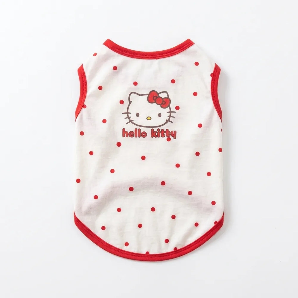 Tamecare Hello Kitty Red Polka Dot Cat Shirt